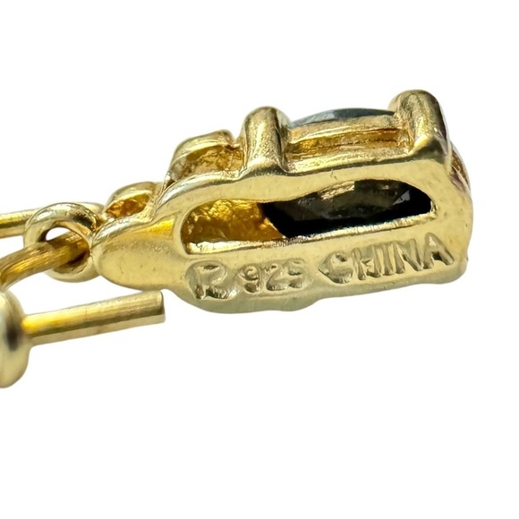 Ross-Simons | Sapphire & Diamond Gold Vermeil Earrings - Picture 12 of 13